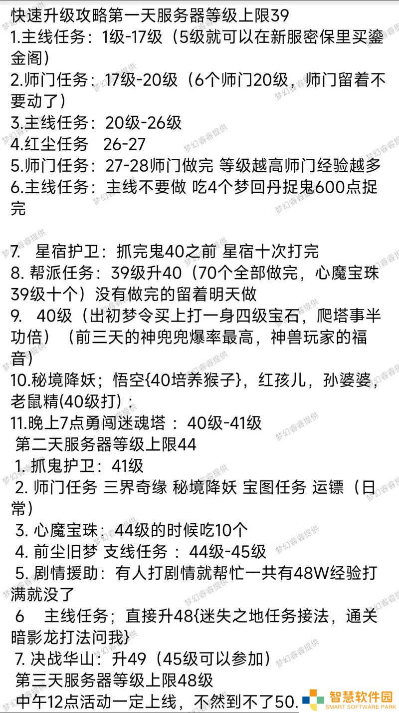 梦幻西游新手必看：30级前速升攻略，5大高效技巧+每日任务流程解析，最快3小时突破30级门槛