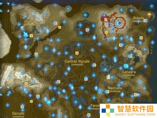 塞尔达传说荒野之息120神庙位置高清大图 神庙在哪里