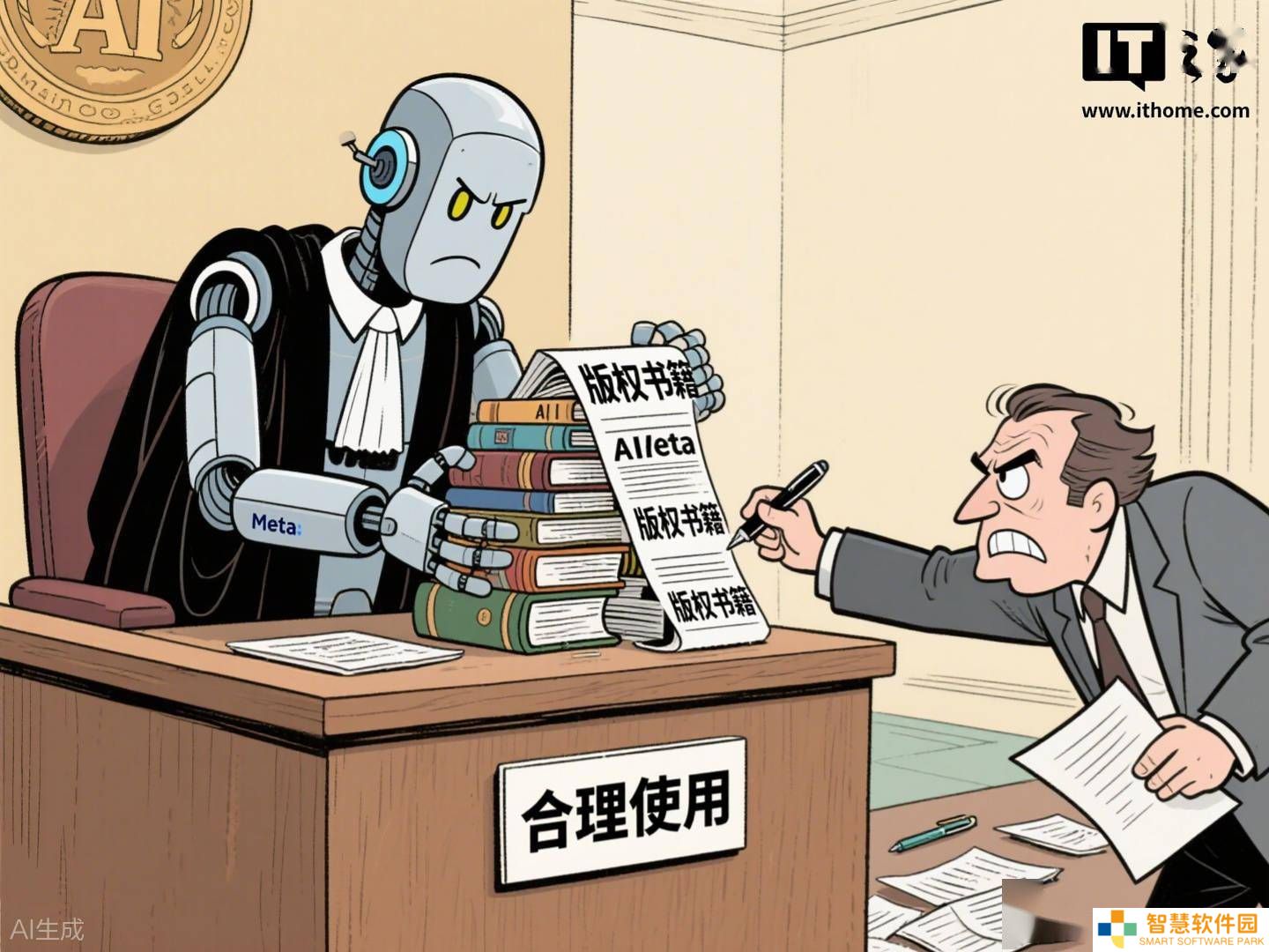 Meta训练AI用版权内容，法官质疑“合理使用”辩护