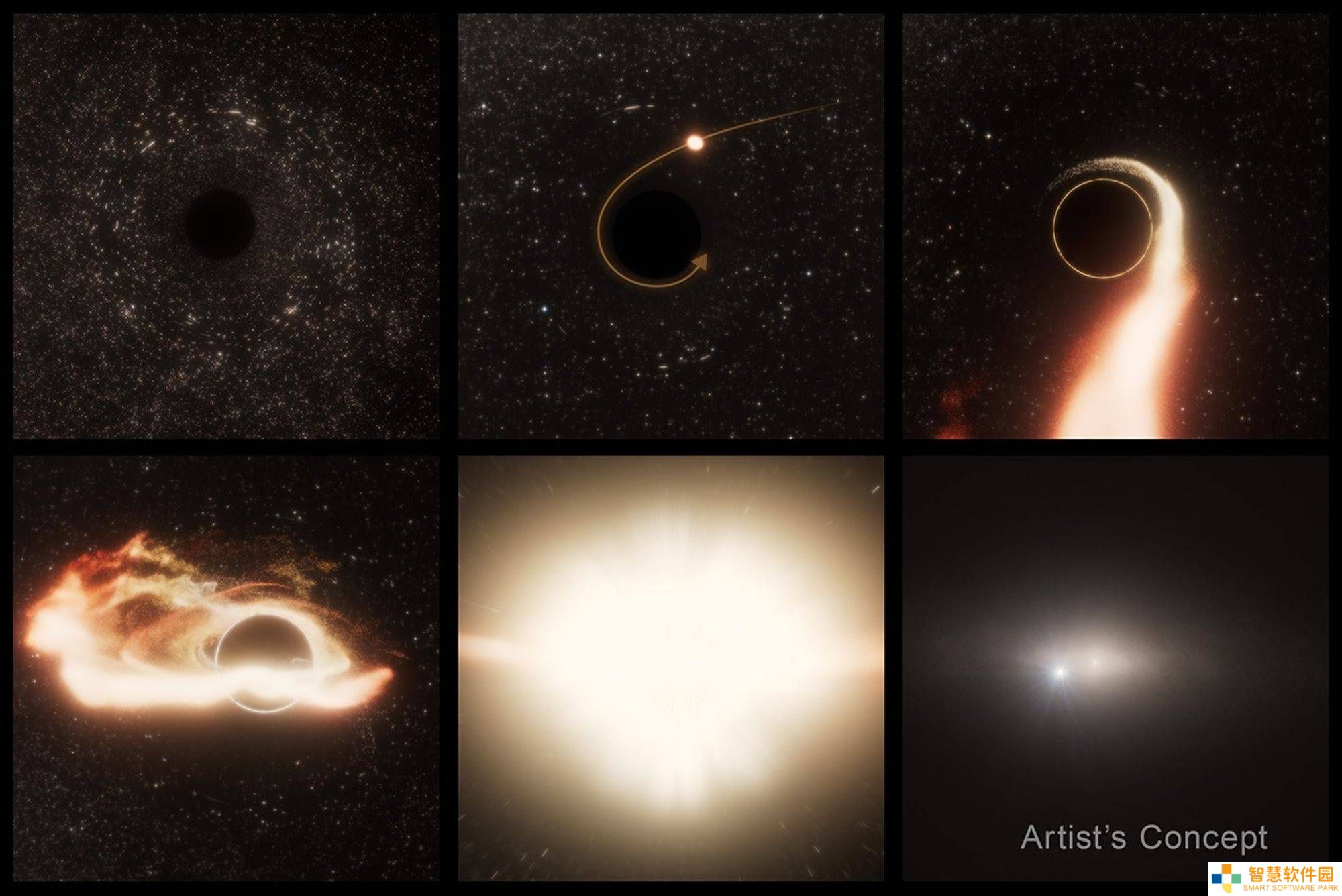 游走星系内的“太空巨兽”：超大质量黑洞偏居一隅，吞噬恒星引关注